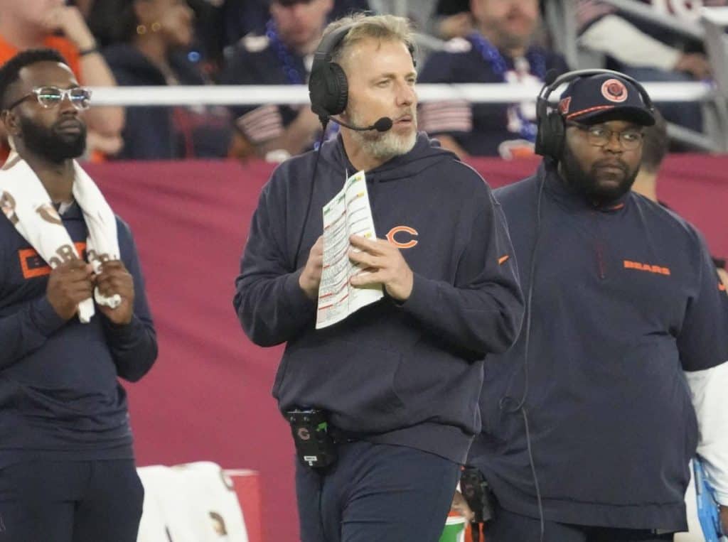 The Chicago Bears former HC Matt Eberflus, Dallas Cowboys