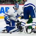 Anthony Stolarz had a great game as the Toronto Maple Leafs lost last night.