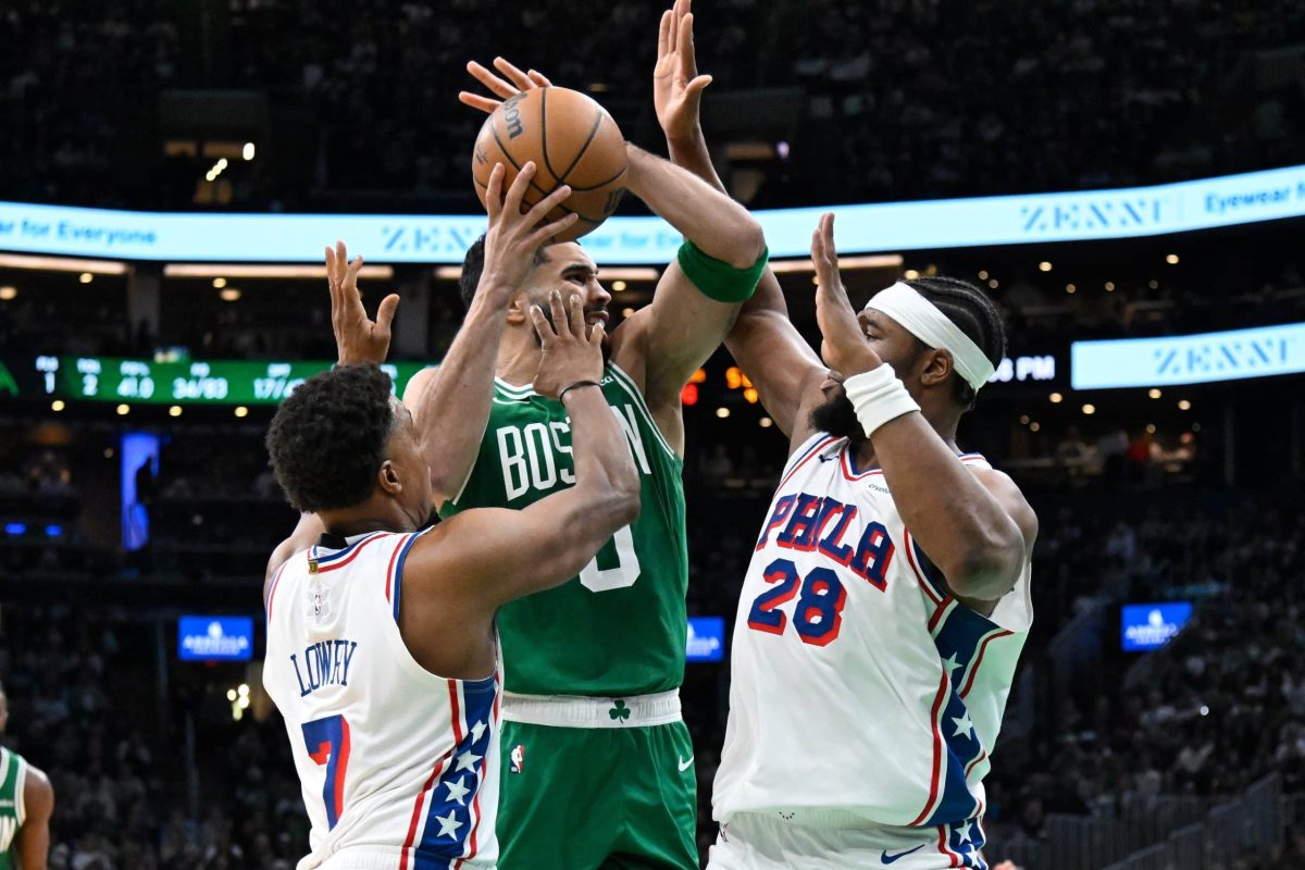 The Boston Celtics fall to the Philadelphia 76ers on Christmas