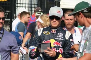 Kasey Kahne signing autographs at Charlotte Motorspeedway