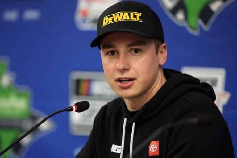 Christopher Bell speaking after COTA win.