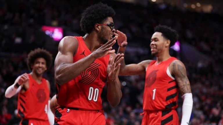 Scoot Henderson Has Best Game of his Season and Erupts for 31 Points to Tie Series Against Spurs