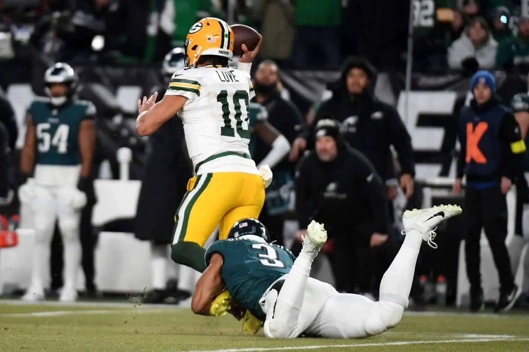 Nolan Smith vs Packers