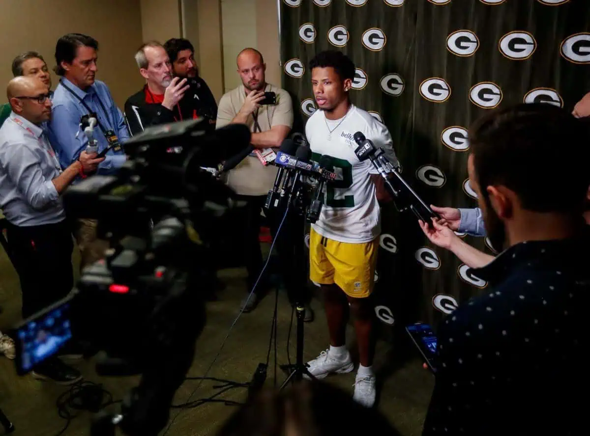 Green Bay Packers Romeo Doubs raves about Matthew Golden