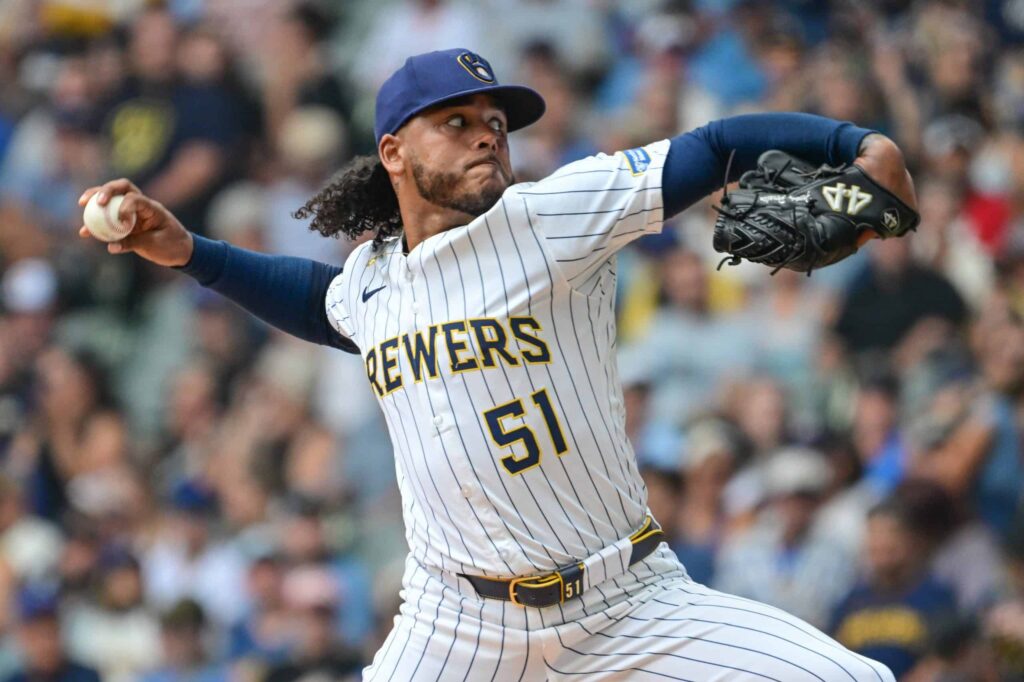 Freddy Peralta, Los Angeles Dodgers vs Milwaukee Brewers