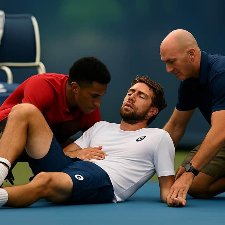 When Tennis Gets Too Hot to Handle: Rinderknech’s Dramatic Collapse Shows Why the ATP Needs to Wake Up