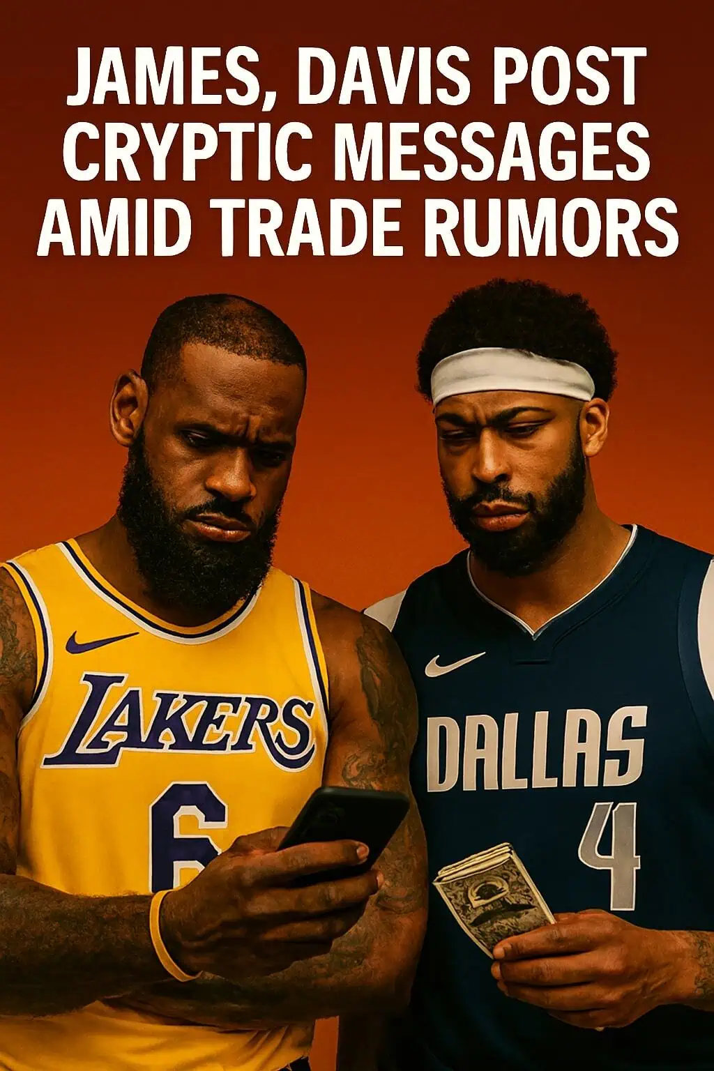 LeBron James and Anthony Davis