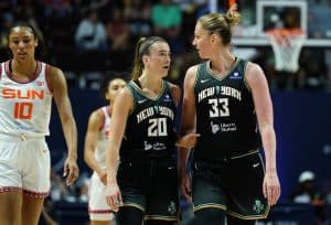 Sabrina Ionescu and Emma Meesseman