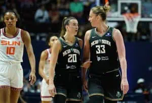 Sabrina Ionescu and Emma Meesseman