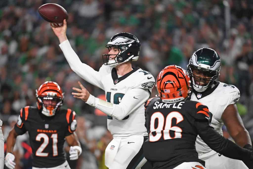 Tanner Mckee Philadelphia Eagles vs Bengals