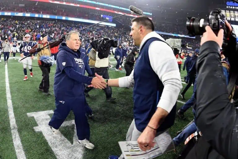 Mike Vrabel and Bill Belichick