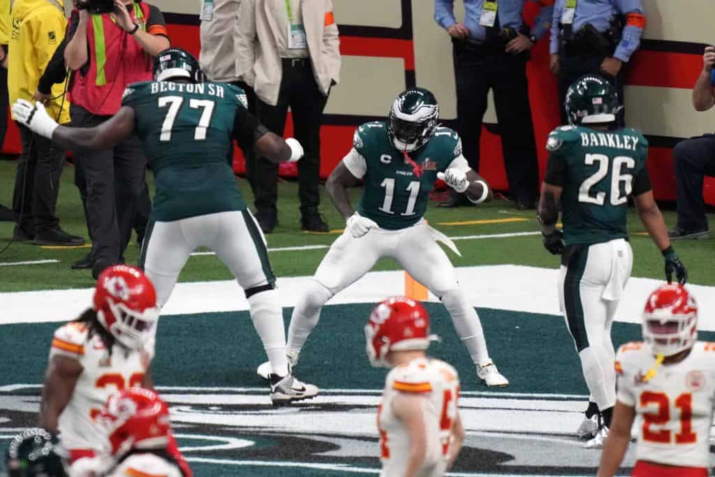 AJ Brown Touchdown in Super Bowl LIX