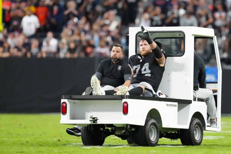 Las Vegas Raiders Set To Be Without Offensive Lineman Kolton Miller For Multiple Weeks