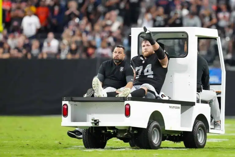 Las Vegas Raiders Set To Be Without Offensive Lineman Kolton Miller For Multiple Weeks