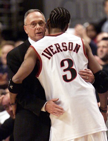 Allen Iverson and Larry Brown