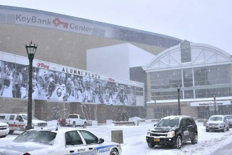 KeyBank Center Snowing