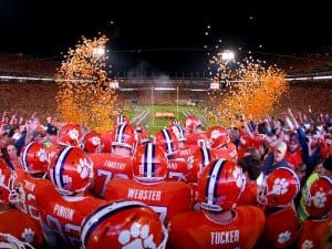 College football team Clemson Tigers at Memorial Stadium. Photo courtesy of Clemson University.