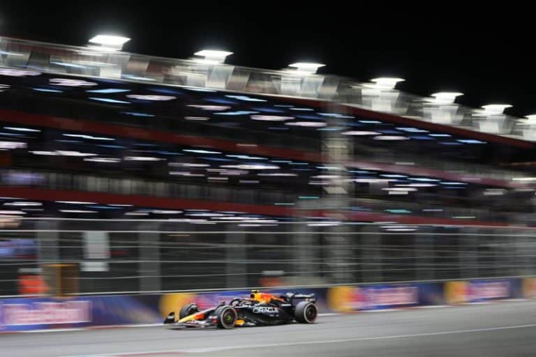 Perez Tests Out Black Ferrari for Cadillac F1