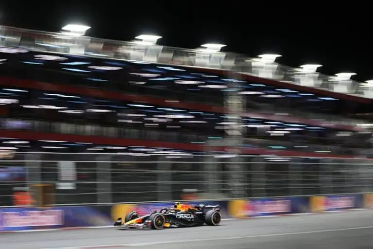 Perez Tests Out Black Ferrari for Cadillac F1