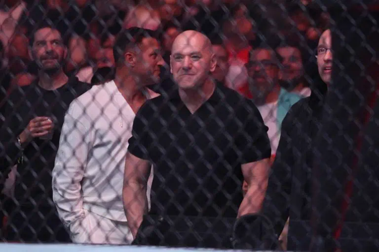 UFC 321 ends in disappointment. Dana White pictured. Image by: Nathan Ray Seebeck-Imagn Images