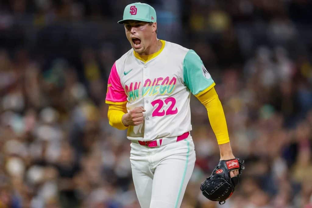 Mason Miller with the San Diego Padres at Petco Park in a September 2025 game