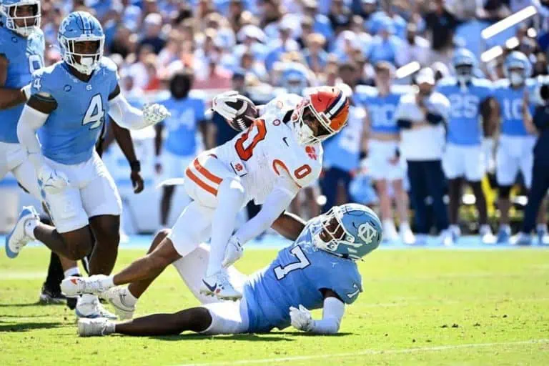 Clemson Dominates UNC On the Road As Bill Belichick Continues To Struggle