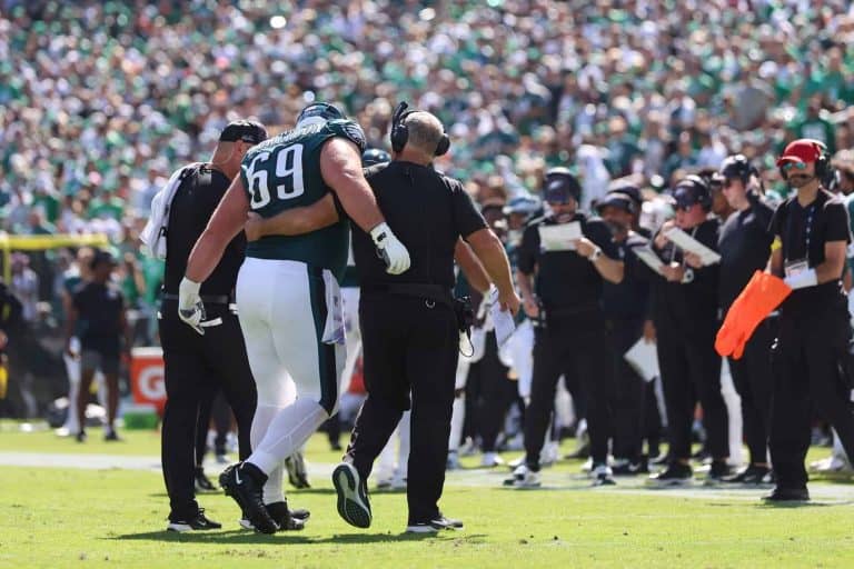 Eagles Landon Dickerson injury