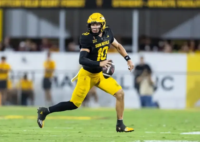 Quarterback Sam Leavitt may not remain at Arizona State next season.