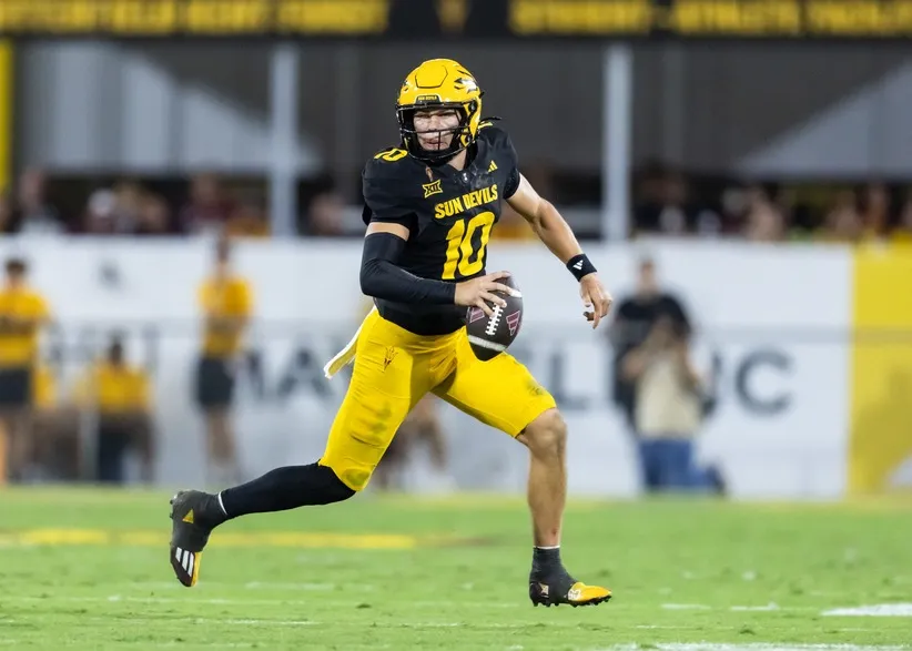 Quarterback Sam Leavitt may not remain at Arizona State next season.