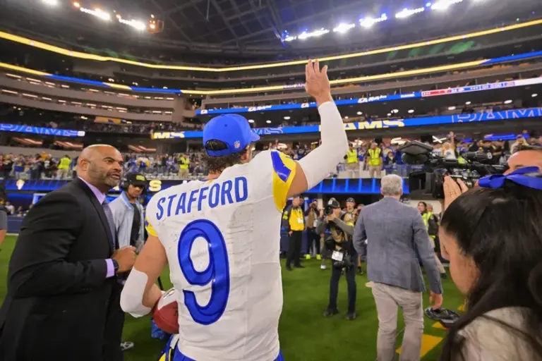 Los Angeles Rams Quarterback Matthew Stafford continues great season.