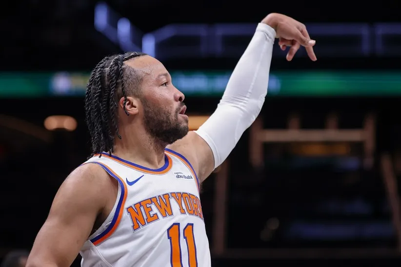 The New York Knicks knocked off the Brooklyn Nets on Monday night.