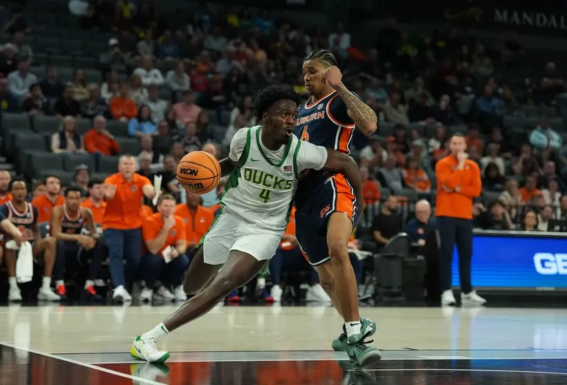 Auburn knocked off Oregon in Vegas.