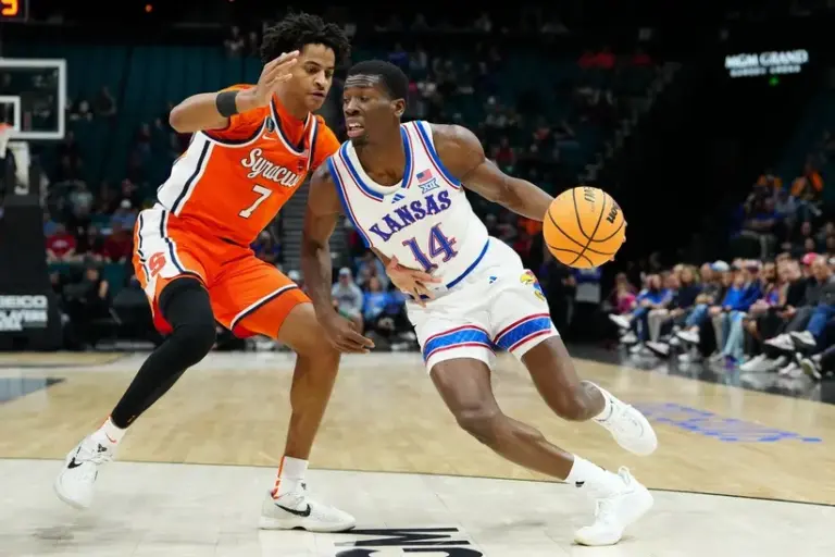 The Kansas Jayhawks knocked of the Syracuse Orange.