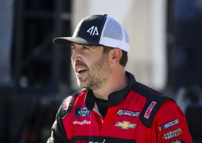 Grand National Bash; Mar 19, 2022; Hampton, Georgia, USA; NASCAR Xfinity Series driver Tommy Joe Martins during the Nalley Cars 250 at Atlanta Motor Speedway.