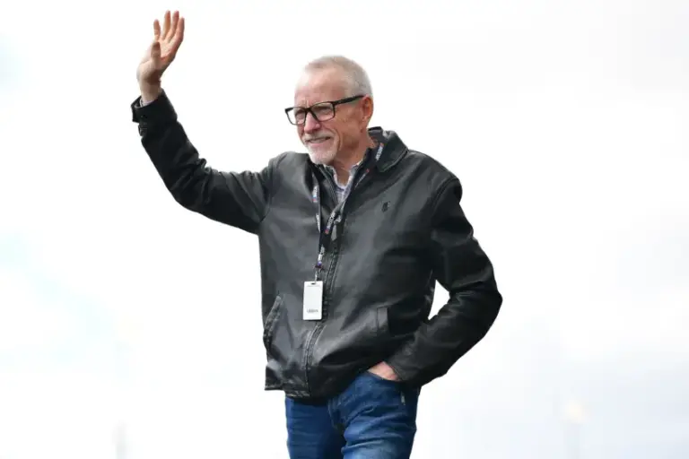 Fontana, California, USA; Former NASCAR series driver Mark Martin is introduced before the Pala Casino 400 at Auto Club Speedway.
