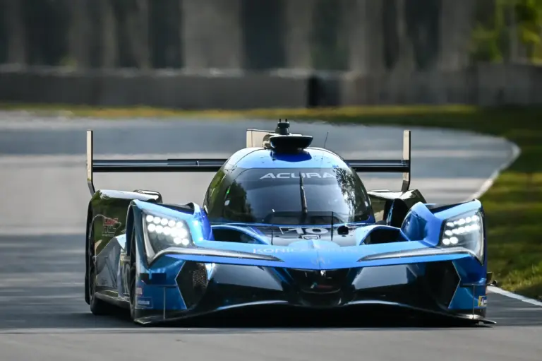 Canada Tire: The No. 10 GTP Wayne Taylor Racing with Andretti Acrua ARX-06 of Ricky Taylor and Filipe Albuquerque heads toward Canada Corner during IMSA WeatherTech SportsCar Championship qualifying Saturday, August 3, 2024, at Road America in Elkhart Lake, Wisconsin. Albuquerque won the pole