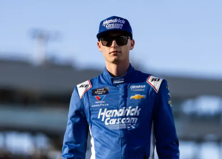 Nov 1, 2025; Avondale, Arizona, USA; NASCAR Xfinity Series driver Corey Day (17) during the Xfinity Series Championship race at Phoenix Raceway. Mandatory Credit: Mark J. Rebilas-Imagn Images