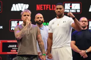 Jake Paul Anthony Joshua to face off.