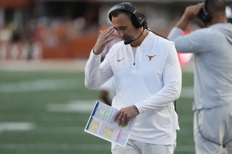Texas Longhorns Steve Sarkisian's future is uncertain.