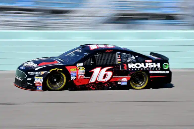 Kohr Motorsports; Nov 18, 2016; Homestead, FL, USA; NASCAR Sprint Cup Series driver Greg Biffle (16) during practice for the Ford Ecoboost 400 at Homestead-Miami Speedway. Mandatory Credit: John David Mercer-Imagn Images