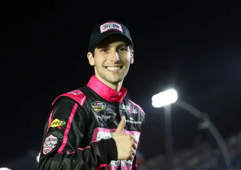 Nov 18, 2016; Homestead, FL, USA; NASCAR Camping World Truck Series driver Patrick Staropoli during the Ford Ecoboost 200 at Homestead-Miami Speedway. Mandatory Credit: Mark J. Rebilas-Imagn Images