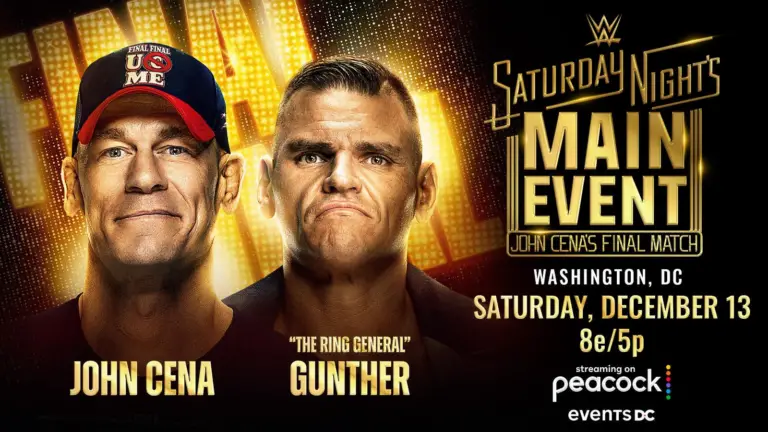 Saturday Night Main Event - John Cena vs Gunther