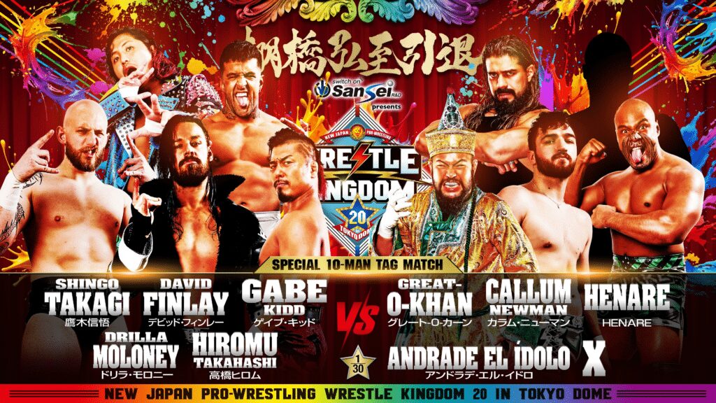Bullet Club War Dogs Vs United Empire & Andrade NJPW Wrestle Kingdom 20