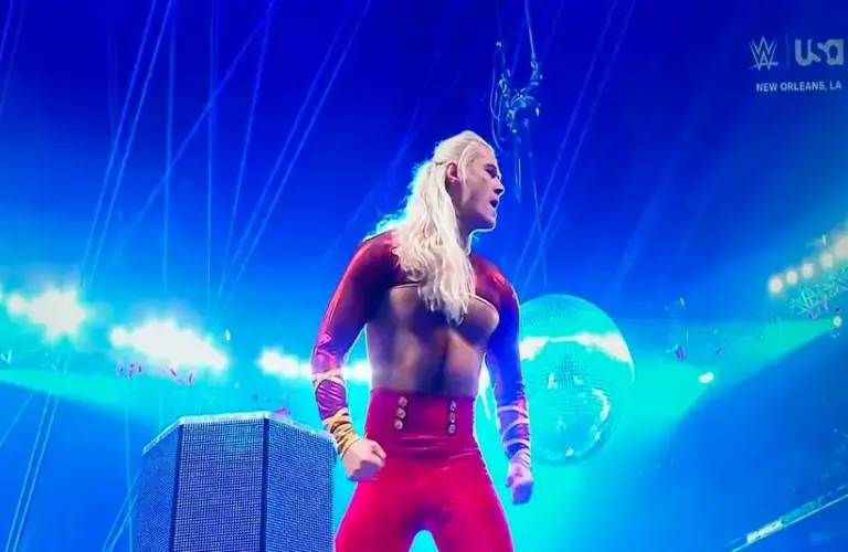 Elton Prince WWE Pretty Deadly On Turnbuckle Posing