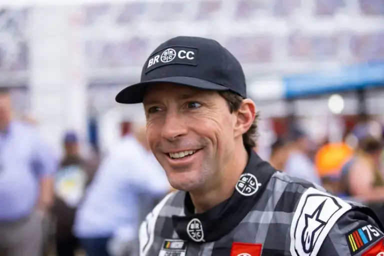 Feb 19, 2023; Daytona Beach, Florida, USA; NASCAR Cup Series driver Travis Pastrana (67) during the Daytona 500 at Daytona International Speedway.