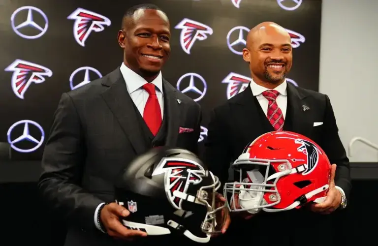 Atlanta Falcons Raheem Morris and Terry Fontenot (NFL Black Monday)