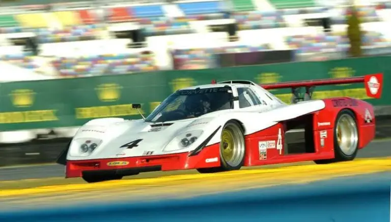 Kirchhoefer; The 1985 Lola-Corvette GTP runs the infield course, Saturday, Jan. 25, 2025 during the IMSA Classic at Daytona International Speedway.