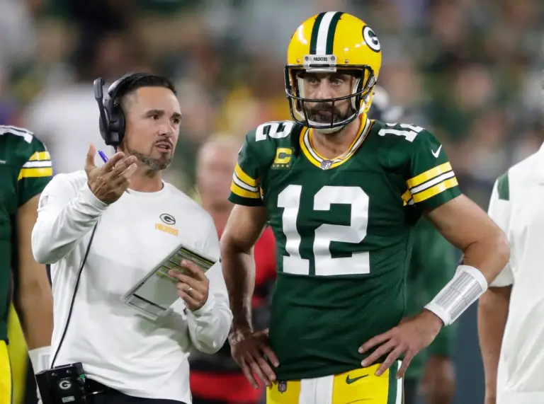 Green Bay Packers coach Matt LaFleur on Aaron Rodgers