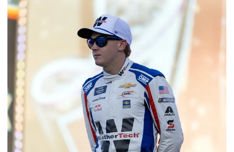 Nov 1, 2025; Avondale, Arizona, USA; NASCAR Xfinity Series driver Connor Zilisch (88) during the Xfinity Series Championship race at Phoenix Raceway.
