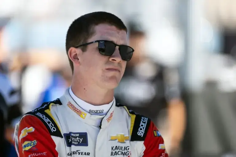 Nov 1, 2025; Avondale, Arizona, USA; NASCAR Xfinity Series driver Daniel Dye (10) during the Xfinity Series Championship race at Phoenix Raceway.
